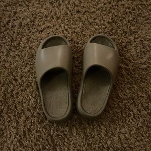 Tan Yeezy slides